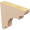 Ekena Millwork 2"W x 10"D x 10"H Thin New Brighton Rough Cedar Woodgrain TimberThane Corbel, Primed Tan CORUR02X10X10NEBRCPR - alternate 3
